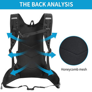 Sac à dos en nylon unisexe léger pour un usage quotidien, voyages, école, collège, bureau, travail - Étudiants et professionnels - Product Image 3