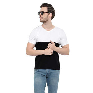 100% algodón poliéster profesional Venta caliente personalizado buena calidad precio barato caída hombro para hombres camisetas - Product Image 3