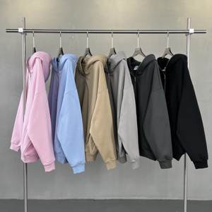 Survêtements brodés personnalisés pour hommes Sweat-shirt cargo en coton coupe ajustée Sweatshirts à capuche brodés pour hommes Sweatshirts à capuche - Product Image 4