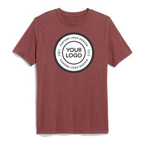 T-shirt pour homme en coton 100% uni bleu personnalisé avec logo OEM en gros - Product Image 6