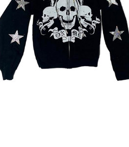 Sweat à capuche élégant et personnalisé DTF DTG avec strass pour hommes pull-over surdimensionné Streetwear sweat-shirt approvisionnement d'usine - Product Image 5