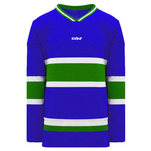 Personnalisé Hommes Double Face Haute Qualité 100% Polyester Maillot De Hockey Sur Glace Respirant Équipe Sportive Usine Strass Personnalisé - Product Image 1