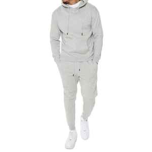 Haute qualité en détresse français éponge hiver à capuche survêtements unisexe Streetwear coton personnalisé pantalons de survêtement à capuche ensembles 2025 - Product Image 1