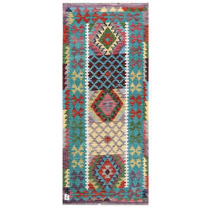 พรมกิลิมไมมาณา อัฟกานิสถาน ขนาด 197 x 83 ซม. พรมปูพื้นและชุดพรม - Product Image 1