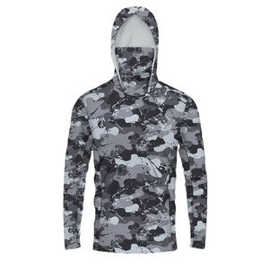 Venta al por mayor de camisas de pesca con capucha 100% poliéster Spandex sublimación impresión OEM nuevo diseño - Product Image 4