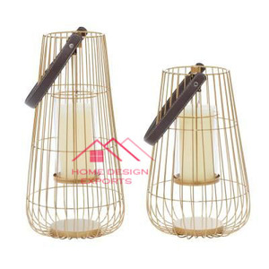 Wholesale Rate Attractive Handmade Design Iron Metal Candle <b>Lantern</b> With Glass Votive - Product Image 2