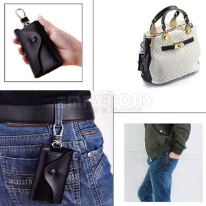 Llaveros de correa de cuero genuino, llavero de cuero genuino desmontable con logotipo personalizado Vintage - Product Image 6