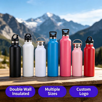 Bouteille d'eau isotherme à grande ouverture en acier inoxydable 304 de 750 ml (24 oz) – Grande capacité pour les sports de plein air et la salle de sport