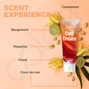 Luxfume 250ML Logo Personnalisé Noix de Coco <span class=keywords><strong>pour</strong></span> Bounce Curl Crème Coiffante Bio Bouclés Rehausseur Forte Tenue Vegan Lissant Aux Herbes - Product Image 3