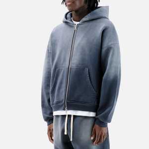 Sudadera con Capucha para Hombre, Estilo Holgado, 100% Algodón, Lavado Vintage, Logotipo Personalizado, Impresión Serigráfica, Bordado - Product Image 2