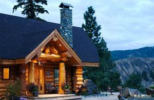 Casa de troncos prefabricada, hogar de bosque impermeable para sala de estar, comedor, tienda, registro, Hotel, Villa, dormitorio, uso - Product Image 2