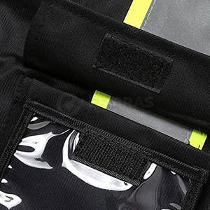 Gilet réfléchissant réglable avec plusieurs poches pour la visibilité de jour et de nuit Gilet réfléchissant en maille respirante avec fermeture à glissière - Product Image 4