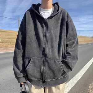 Custom 500 Gsm Heavyweight Full <b>Zip</b> <b>up</b> <b>Hoodies</b> Manufacturer Oversize Washed Thick <b>Hoodies</b> With Zipper <b>Zip</b> <b>up</b> <b>Hoodies</b> for Unisex - Product Image 1