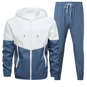 Survêtement de sport d'hiver pour hommes, grande taille, coupe-vent, respirant, séchage rapide, léger, avec logo personnalisé, vente en gros - Product Image 1