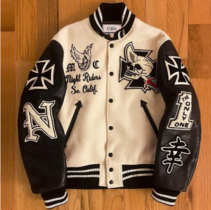 New Arrival Mens Wool Varsity <b>Jacket</b> Leather Sleeves OEM ODM Factory College Style Outerwear Bulk Manufacturing Export - Product Image 1