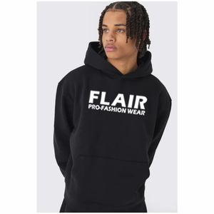 เสื้อกันหนาวมีฮู้ดแบบสวมหัวของผู้ชายเสื้อสเวตเชิ้ตมีฮู้ดแบบปักลายสีพื้นผ้าคอตตอนออร์แกนิก100% สำหรับฤดูหนาว - Product Image 4