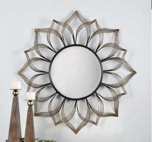 Standard Quality Iron Metal Designer <b>Wall</b> <b>Mirrors</b> Used <b>For</b> Bathroom Room Decorative <b>Wall</b> <b>Mirror</b> Handmade - Product Image 2