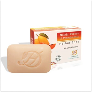 Mezcla de frutas Jabón de hierbas Mango, papaya y Granada para una piel brillante y suave - Product Image 3