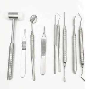 ชุดเครื่องมือฝังรากฟันเทียมแบบใช้มือ 26 ชิ้น ยี่ห้อ Medic Instruments ใช้ซ้ำได้ สำหรับการผ่าตัดช่องปาก ผลิตจากสแตนเลสเคลือบซิลิโคนสีดำ ได้รับมาตรฐาน CE - Product Image 2