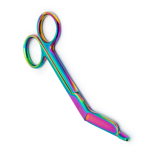 Tijeras para Vendajes Lister de Acero Inoxidable de Alta Calidad de 5.5'', Multicolores, para Primeros Auxilios, Manualidades, con Certificación CE Clase II - Product Image 6