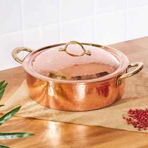 Forte demande à prix raisonnable Plats de service de cuisine Ustensiles sur mesure Ensemble de cuisine Pot de service en cuivre sûr - Product Image 2