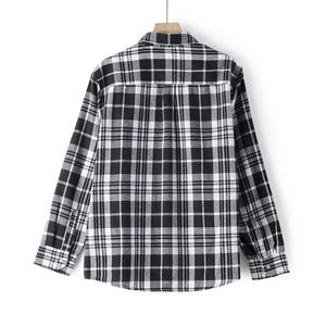 Camisa de franela de manga larga con diseño informal holgado para hombre, personalizable, transpirable, de punto, antiarrugas, de fábrica - Product Image 2