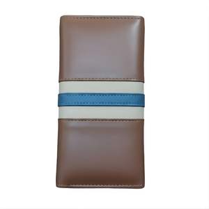 Cartera Larga de Cuero Premium para Hombre, Delgada, Bifold, con Funda para Chequera, Tarjetero Múltiple, Elegante Organizador de Documentos de Viaje, Negra - Product Image 1