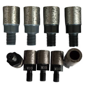 Foret diamanté progressif 20x20mm ou 20x25mm <span class=keywords><strong>avec</strong></span> filetage M10/M12 pour machines à découper les éviers en granit et quartz - Product Image 2