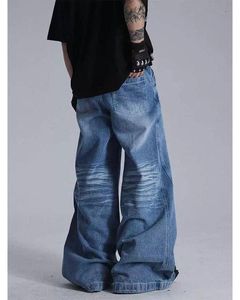 กางเกงยีนส์ขายาวสำหรับผู้ชายทรงตรงเข้ารูปปกติระบายอากาศได้ดีสำหรับฤดูร้อน - Product Image 2