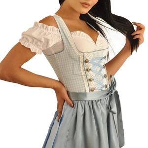 Traje de Encaje Alemán Tradicional de Alta Calidad para Adultos, Mujeres y Niñas, Disfraz de Oktoberfest, Disfraz de Halloween, Trajes Elegantes, Faldas - Product Image 3