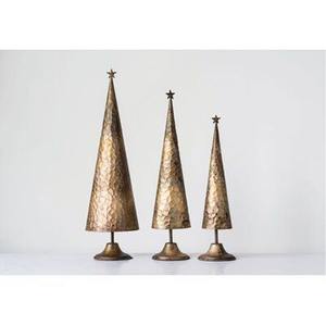 Mini árbol de Navidad de Metal brillante, Decoración de mesa moderna, adorno festivo elegante para exhibición de temporada de oficina en casa - Product Image 4