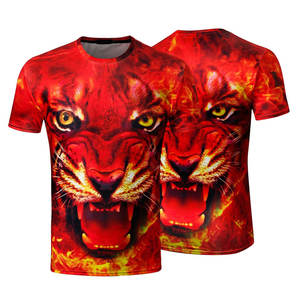 Sublimación espacios en blanco hombres poliéster personalizado camiseta China venta al por mayor Stock - Product Image 6