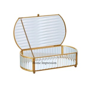 Cadre en métal plaqué or de haute qualité Look attrayant Designer Matériau de haute qualité Boîtes de cartes d'invitation de mariage - Product Image 1