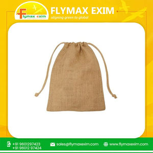 กระเป๋าหูรูดปอกระเจาธรรมชาติเป็นมิตรกับสิ่งแวดล้อมพร้อมโลโก้ที่กำหนดเองถุงของขวัญหรูหราสำหรับเทศกาลและการช้อปปิ้งลดราคา - Product Image 4