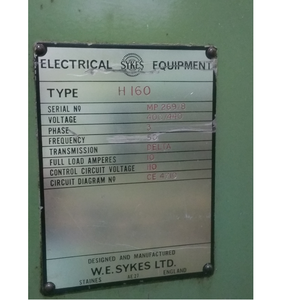 Máquina Fresadora de Engranajes Industrial Sykes, Equipo Confiable para la Fabricación de Engranajes - Product Image 2