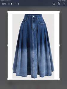 Denim <b>Long</b> Skirts a <b>Wardrobe</b> Essential Looks with Classic Denim Maxi Skirts Boho Meets Casual <b>Long</b> Skirts Inspiration - Product Image 6
