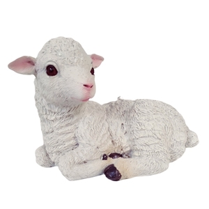 Estatua de oveja de Metal de diseño moderno hecha a mano, escultura de jardín para interiores y exteriores, decoración del hogar, vajilla, exhibición, figurita pequeña - Product Image 1