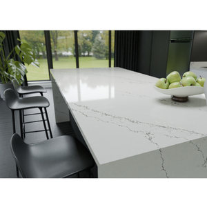 Piastra Quartz Slab Carrara Surface Kitchen Countertop Vanity Top Prefabricated Stone For Construction Use - Product Image 1