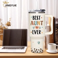 Logo personnalisé personnalisé 40 oz vide métal acier inoxydable 30oz tasse isotherme tasse à café 40 oz gobelet avec poignée couvercle paille