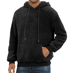 OEM Custom Made Polar Fleece Winter Breathable Pullover Hoodie Streetwear Style Custom Logo OEM Wholesale <b>Sherpa</b> <b>Hoodies</b> - Product Image 4