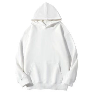 Sweat-shirt à capuche surdimensionné pour homme en molleton épais 100% coton de qualité supérieure, avec logo personnalisé pour impression en relief - Product Image 3