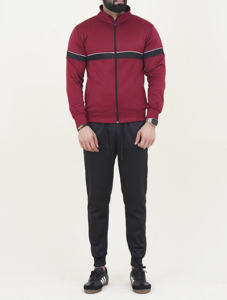 Vente en gros de survêtements de sport en coton polaire pour hommes survêtement de course à manches longues respirant grande taille pour l'hiver - Product Image 4