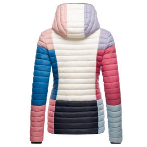 2025 nueva llegada chaqueta acolchada de Invierno para mujer transpirable con cuello levantado tejido al por mayor - Product Image 2