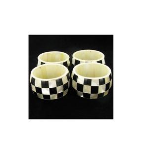 Anillos de Servilleta con Incrustaciones de Hueso de Primera Calidad, Decoración de Mesa, Uso en Bodas y Fiestas, Nuevo, Acabado de Alta Calidad - Product Image 4