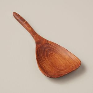 Acacia Wood Tableware <b>Pan</b> Shape Spoon Special Cooking Spatula Home Kitchen Baking Utensils Set Salad Fork Drain Spoon Bakeware - Product Image 4