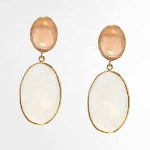 2024 nouveau Design vente chaude blanc laiteux Champagne Gadha personnalité boucles d'oreilles goutte 925 argent en gros anneaux pour les femmes - Product Image 5
