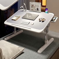Table de lit inclinable pour ordinateur portable, réglable en hauteur et en angle, avec support pour livre, pour lire, écrire et travailler sur le canapé ou au sol