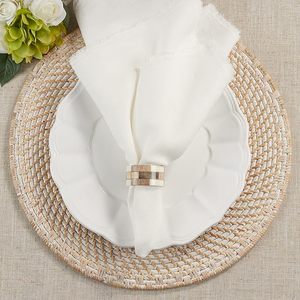 Servilletero de madera y resina de diseño exclusivo, bodas y fiestas de lujo para Decoración de mesa, impresiona a los invitados con un estilo de segmento - Product Image 5