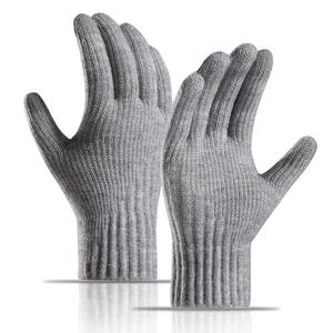 Nouveaux gants en cachemire tricotés, rembourrés et très isolés pour l'hiver - Product Image 5