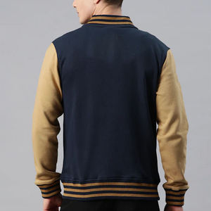 New Arrived 2026 Cotton Fleece Varsity <b>Jacket</b> for <b>Men</b> Custom Printed Logo Solid Pattern Button Up Loose Fit <b>Men's</b> Winter <b>Jacket</b> - Product Image 2